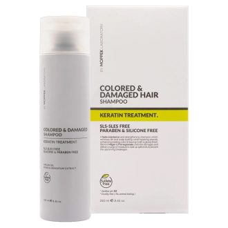 شامپو کراتینه موهای رنگ شده موپک حجم 250 میلی لیتر | باستنیک