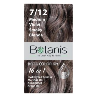 قیمت و خرید کیت رنگ مو بلوند دودی بنفش متوسط 7/12 بوتانیس | فروشگاه باستنیک