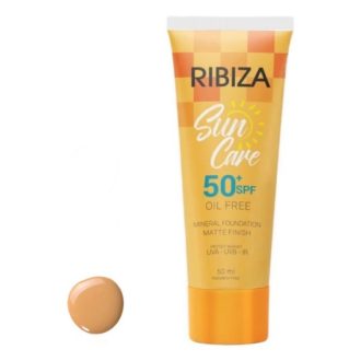 قیمت و خرید کرم ضد آفتاب فاقد چربی رنگی ریبیزا با SPF50 شماره 04 | فروشگاه باستنیک